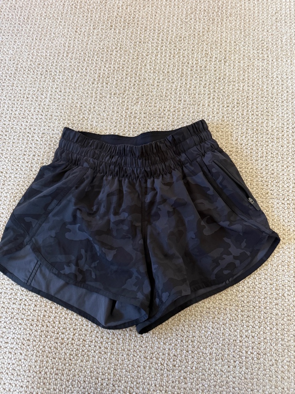 lululemon athletica Black Camo Athletic Shorts